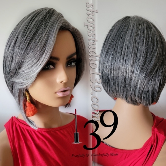 Hair Salt And Pepper Gray Bob Wig Poshmark